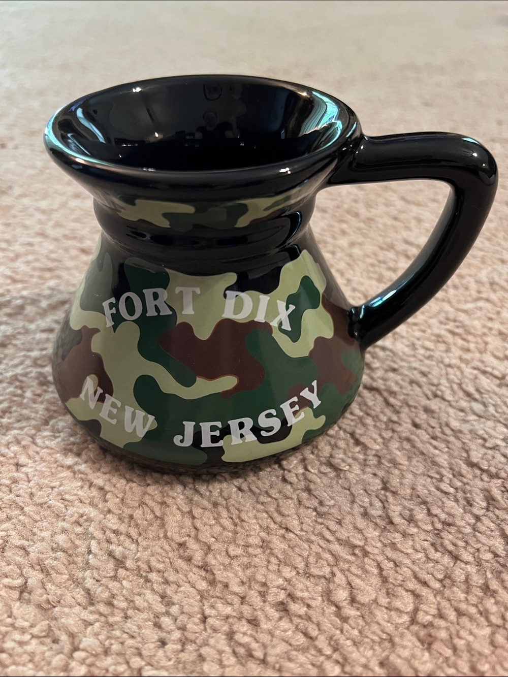 Fort Dix New Jersey Camouflage Ceramic Mug - Green Camo